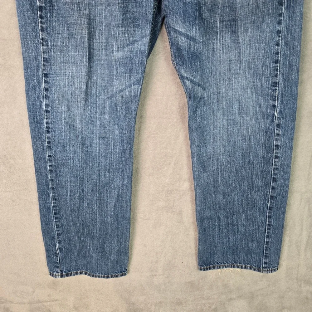 Y2K Levis 569 Loose Straight Jeans Mens 34x30 Blue Medium Wash Denim 100% Cotton